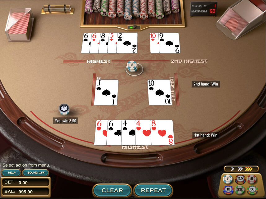 Paigow Poker Winning Hand